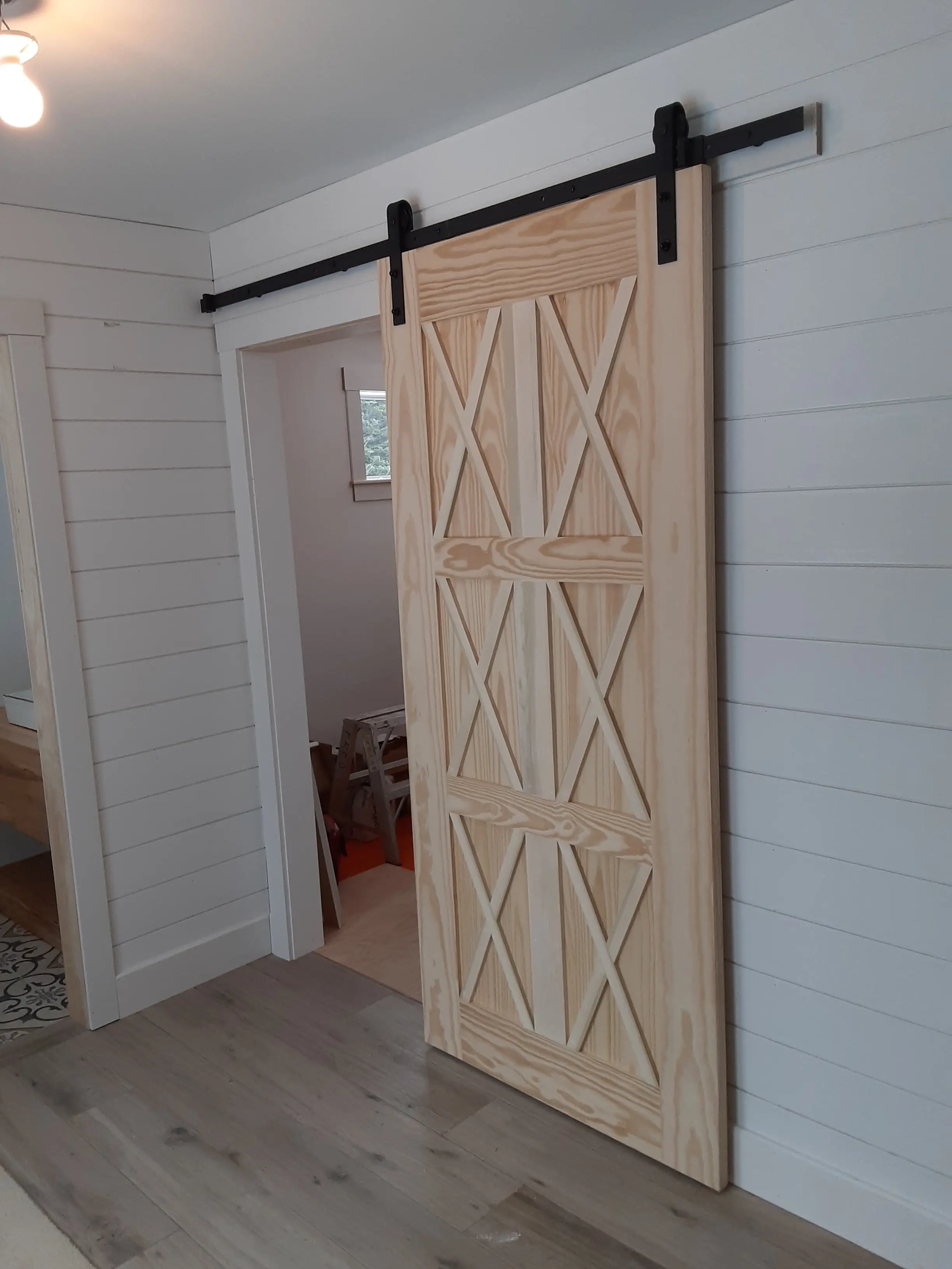 Doors under construction in the Riverside workshop