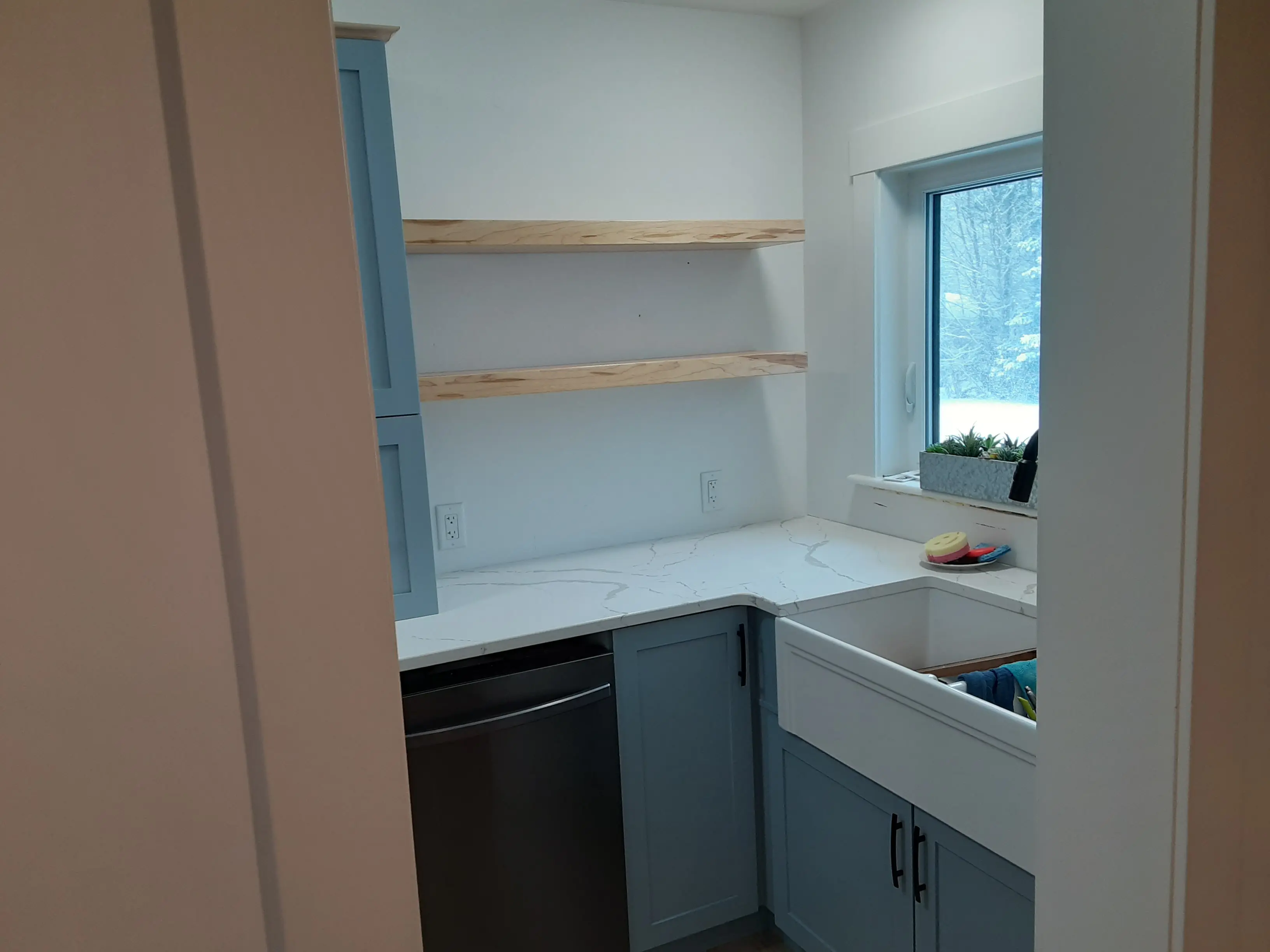 Cabinet carcase and face-frame joinery in progress