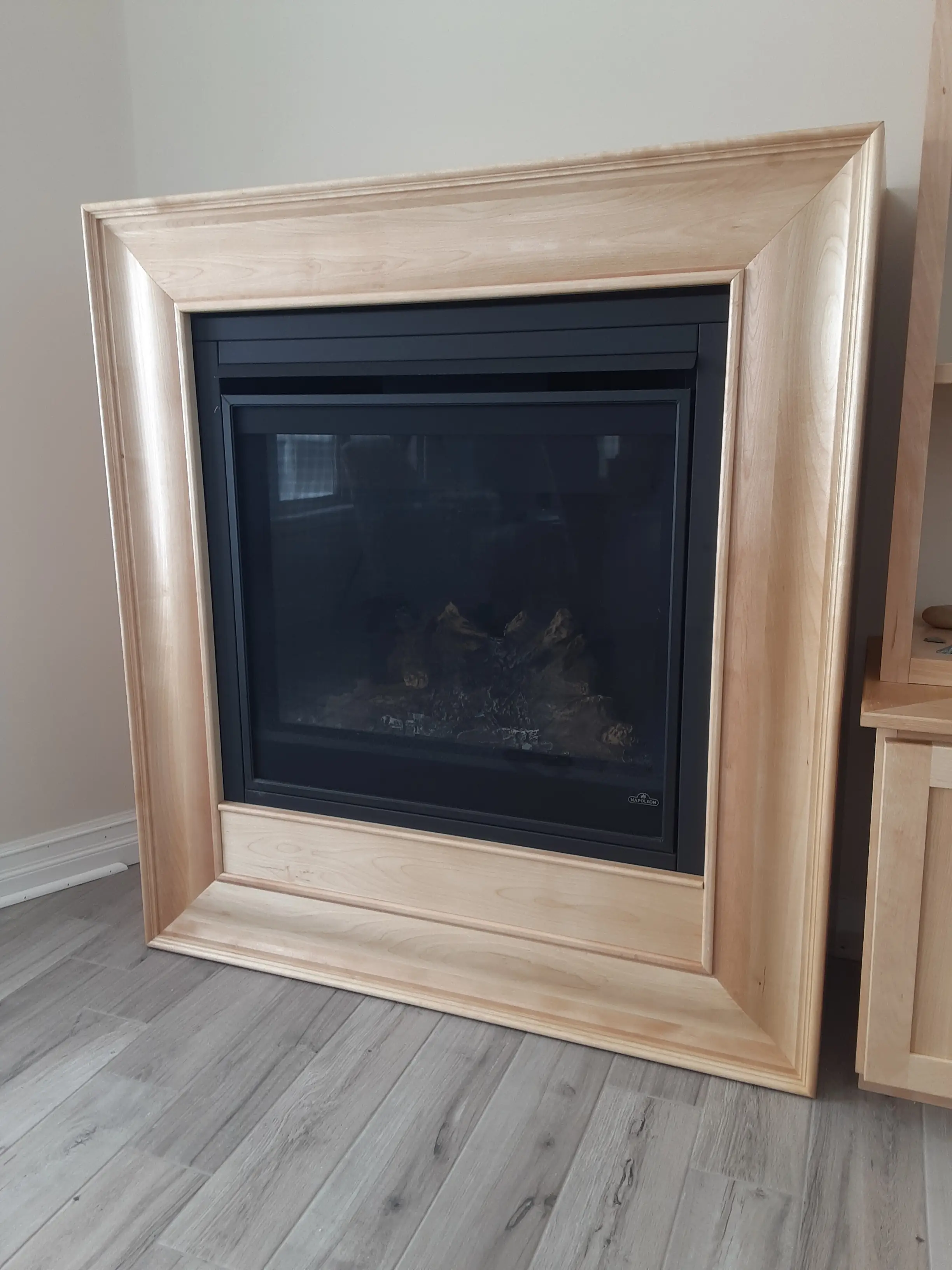 Fireplace Library Wall — built-in
